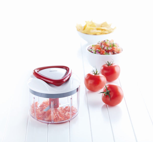 Cut, Mix, Blend and Create with a Few Simple Pulls - The Easy Pull Food Processor