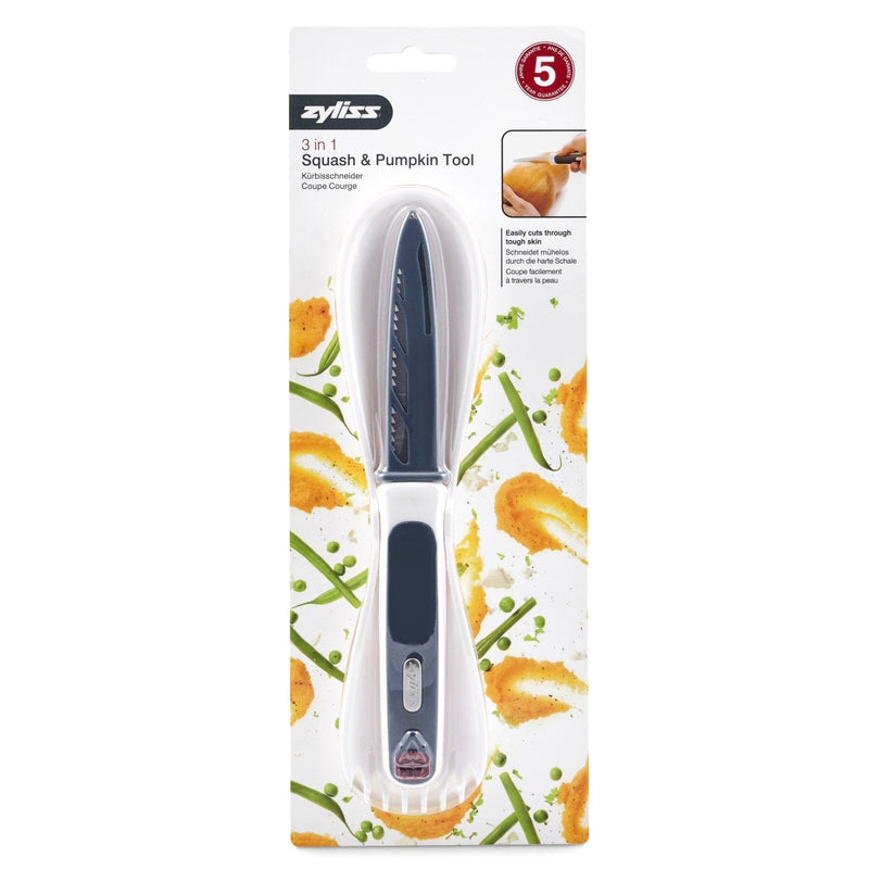 Zyliss 3 in 1 Squash or Pumpkin Peeling, Carving & Scooping Tool