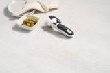 Zyliss Lock N' Lift Can Opener with Lid Lifter Magnet, White