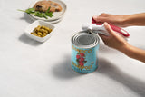 Zyliss Lock N' Lift Manual Can Opener with Lid Lifter Magnet, Red