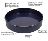 Zyliss Nonstick Round Cake Pan with Removable Base 9 inch