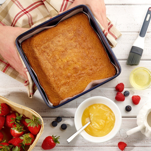 Zyliss Nonstick Square Cake Pan with Removable Base 8 inch
