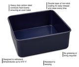 Zyliss Nonstick Square Cake Pan with Removable Base 8 inch