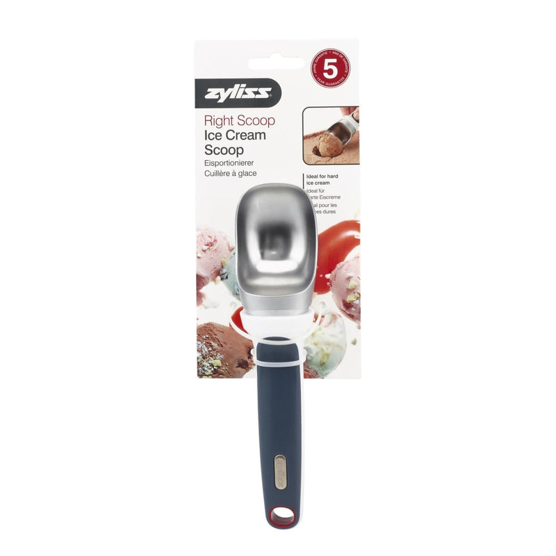 Zyliss Right Scoop Ice Cream Scoop, Gray