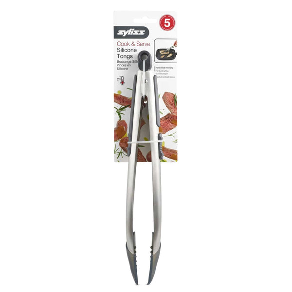 Zyliss Silicone-Tipped Cook and Serve Tongs
