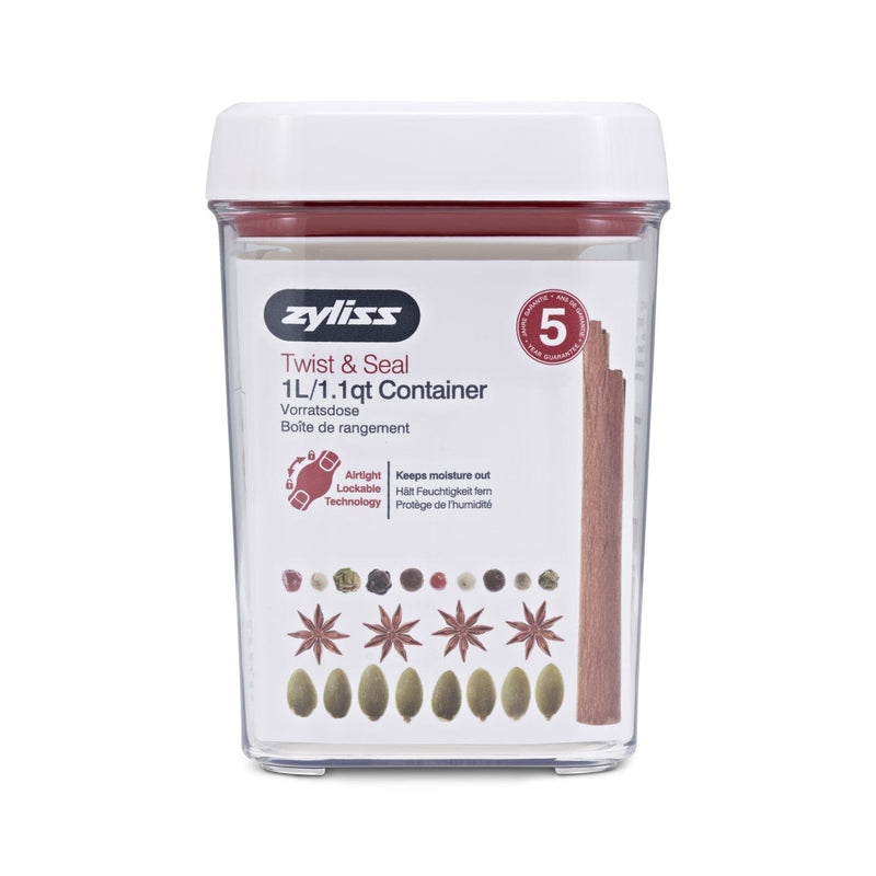 Zyliss Twist and Seal 1.1 qt. Storage Container - Discontinued