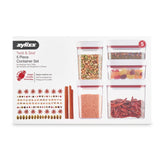Zyliss Twist and Seal 5 piece Dry Storage Container Set - Discontinued